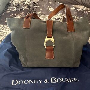 Dooney & Bourke Gray and Tan Tote Bag